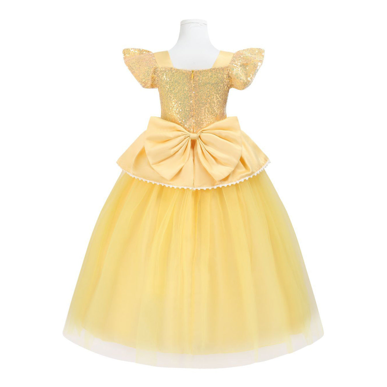 Belle Princess Dress Girls Cosplay Beauty and The Beast Cinderella Snow White Costumes Kids Halloween Carnival Clothes