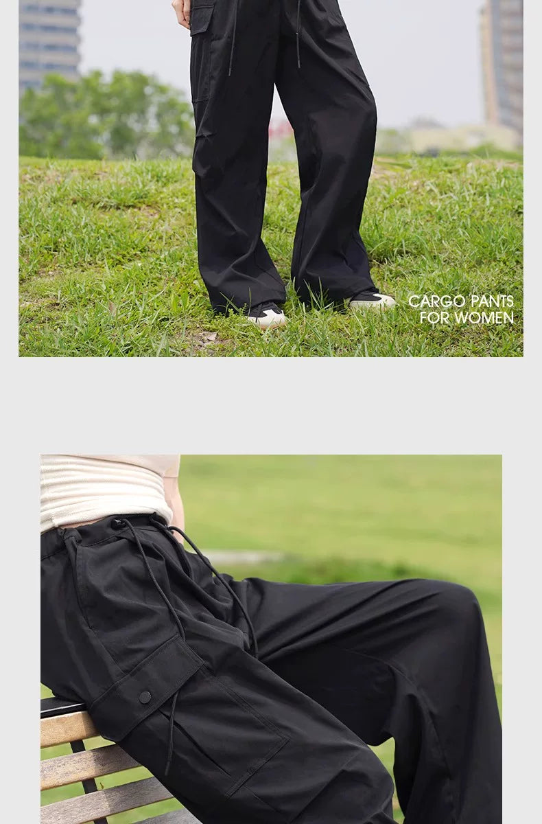 Outdoor Hiking Pants for Women Men's Casual  Trousers 2024 Autumn Sports Pants Loose Functional Overalls  Windproof