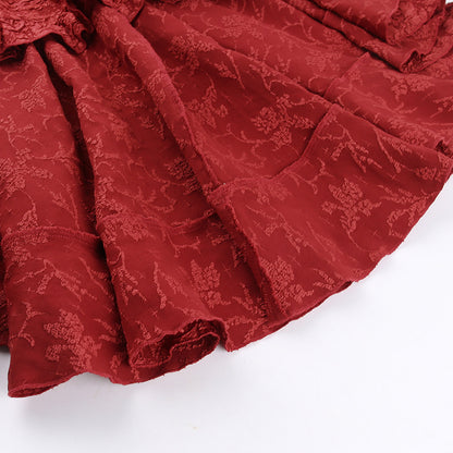 Fairycore Grunge Lolita Skirt Women Dark Gothic Christmas High Waist Bandage Corset Skirt Aesthetic Streetwear Partywear