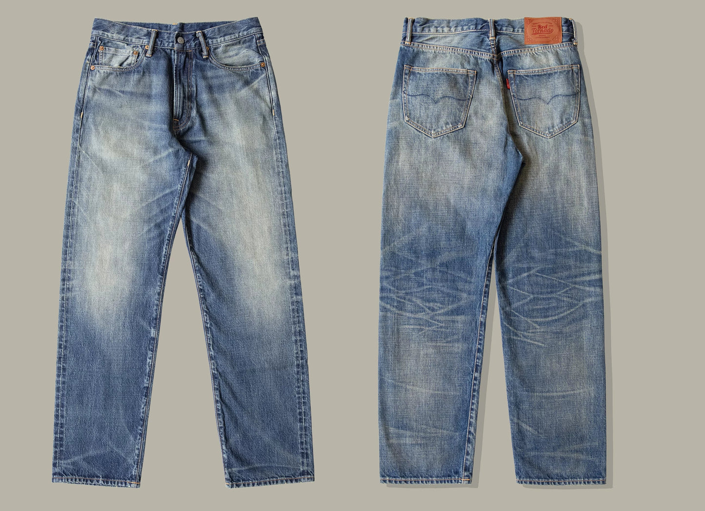Good Quality  Washed Slim Fitting Denim Pants 100% Cotton Heavy Thick Jean 14oz
