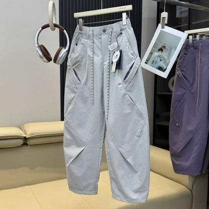 Men Women Lightweight Waterproof Quick Dry Outdoor Sport Hiking Loose Casual Techwear Track Cargo Pant Joggers Trousers