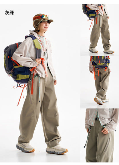 Ultra Loose Lightweight Outdoor Functional Pants Men Women Waterproof Quick Dry Techwear Wide Leg Cargo Pant Track Trouser