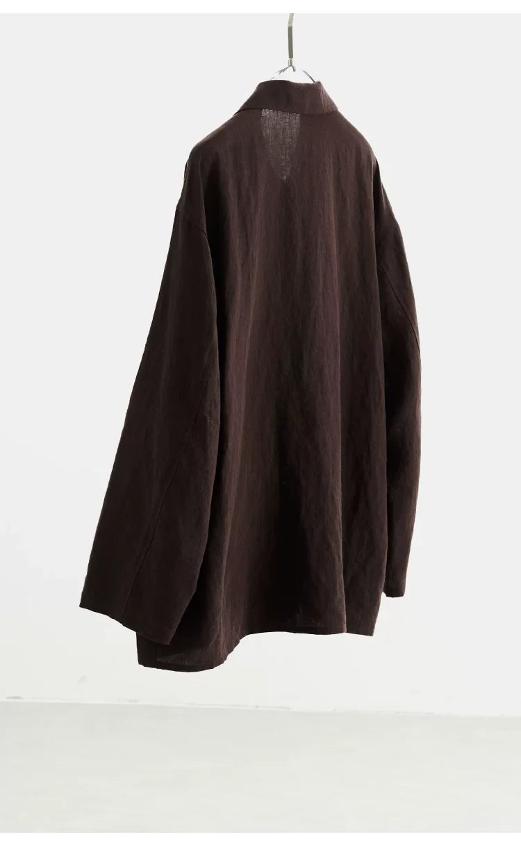 Women's Linen Shirt Jacket, Loose-Fitting Stylish Top, New Style for Spring/Summer 2026