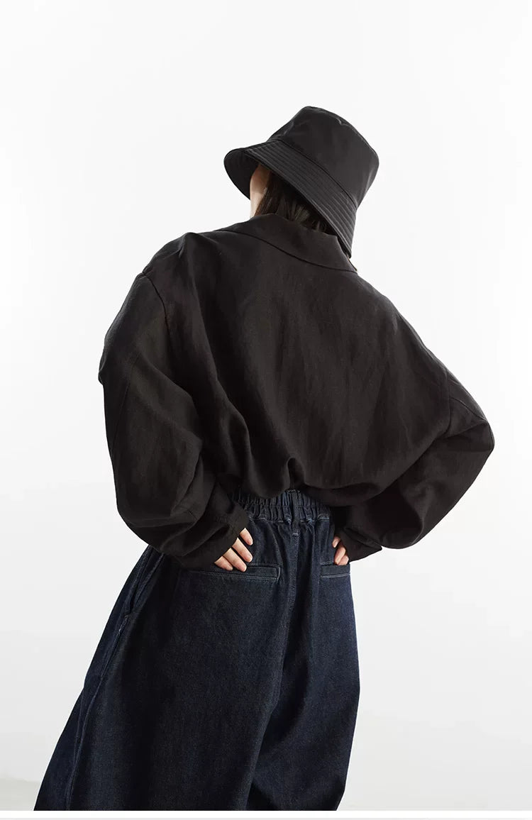 Women's Linen Shirt Jacket, Loose-Fitting Stylish Top, New Style for Spring/Summer 2026