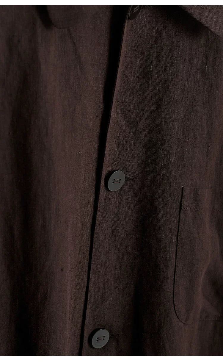 Women's Linen Shirt Jacket, Loose-Fitting Stylish Top, New Style for Spring/Summer 2026