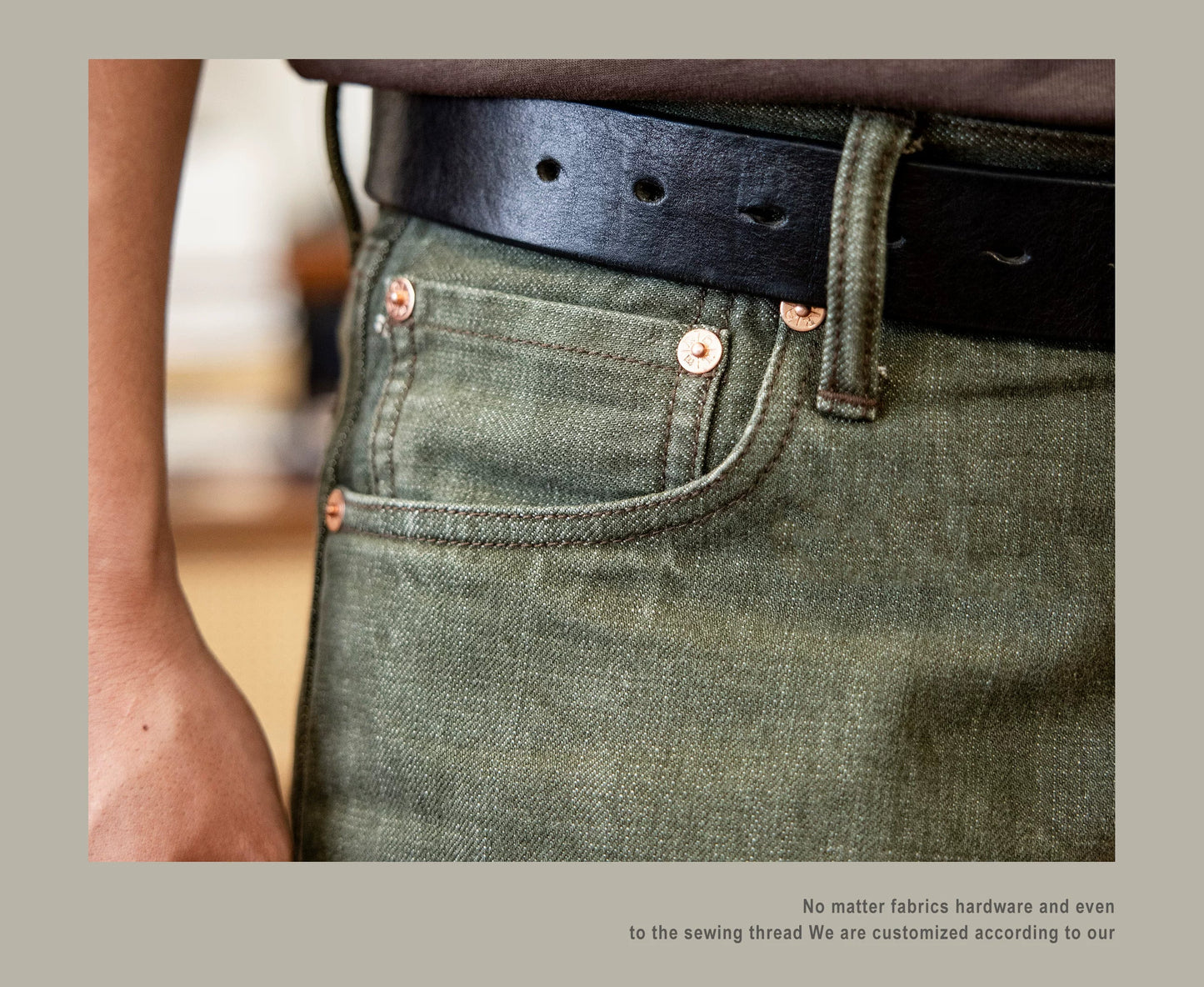 RT-511 Heavy Weight Indigo Selvage Washed 14oz Pants Sanforized Thick Raw Denim Jean Red Tornado