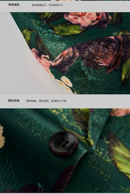 Men's business casual suit coat 2023 spring new Blazer wedding fashion host party party party social suit large suit M-6XL