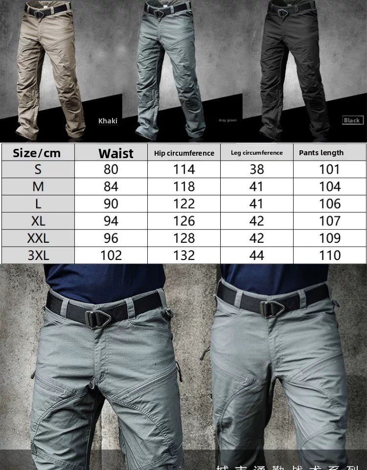 Outdoor Waterproof Quick Dry Stalker Slim Tactical Pants Spring Autumn Training Climbing Breathable Long Cargo Trousers Overalls
