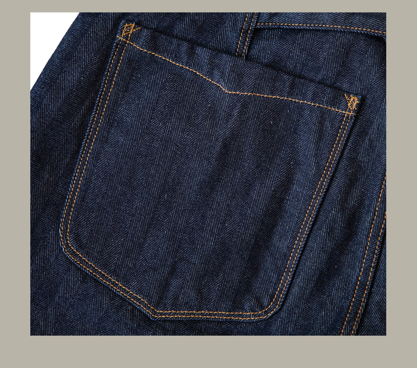 Vintage 15 Oz Indigo Selvage Stylish Trousers Mens Casual Raw Denim Jean Pants