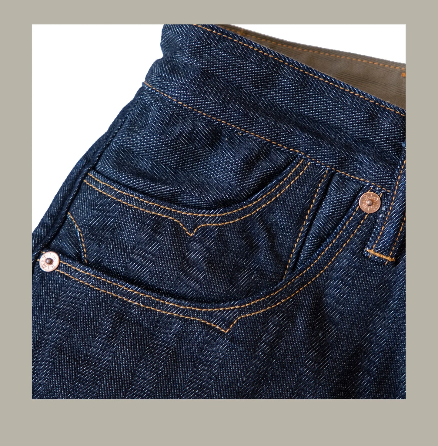 Vintage 15 Oz Indigo Selvage Stylish Trousers Mens Casual Raw Denim Jean Pants