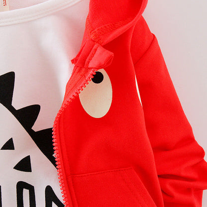 New Autumn Baby Clothes Children Boys Hooded Jacket T-Shirt Pants 3Pcs/Set Toddler Girls Clothing Infant Costume Kids Tracksuits