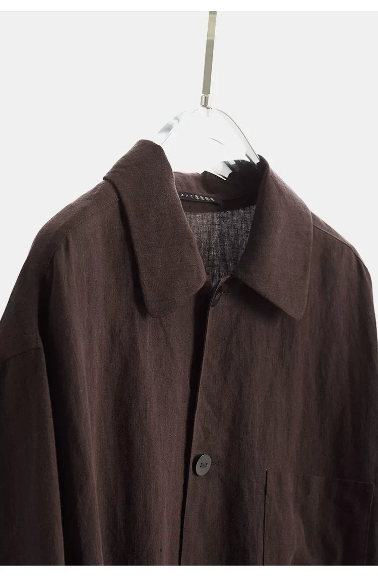 Women's Linen Shirt Jacket, Loose-Fitting Stylish Top, New Style for Spring/Summer 2026