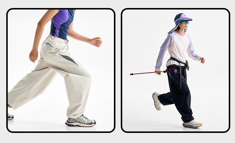 Ultra Loose Lightweight Outdoor Functional Pants Men Women Waterproof Quick Dry Techwear Wide Leg Cargo Pant Track Trouser