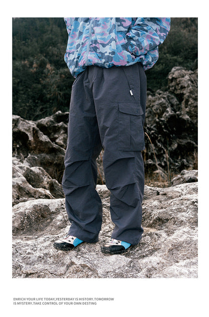 Ultra Loose Lightweight Outdoor Functional Pants Men Women Waterproof Quick Dry Techwear Wide Leg Cargo Pant Track Trouser
