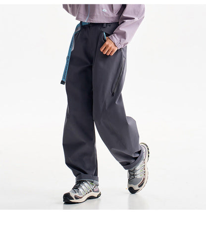 Ultra Loose Lightweight Outdoor Functional Pants Men Women Waterproof Quick Dry Techwear Wide Leg Cargo Pant Track Trouser