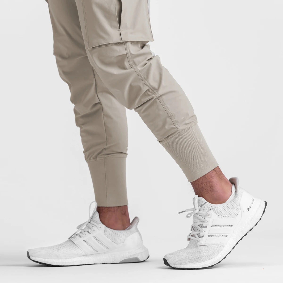 2024 New Men's Cargo Pants Summer Thin Loose Quick-Drying Elastic Leggings Running Training Sweatpants Casual Trend Trousers