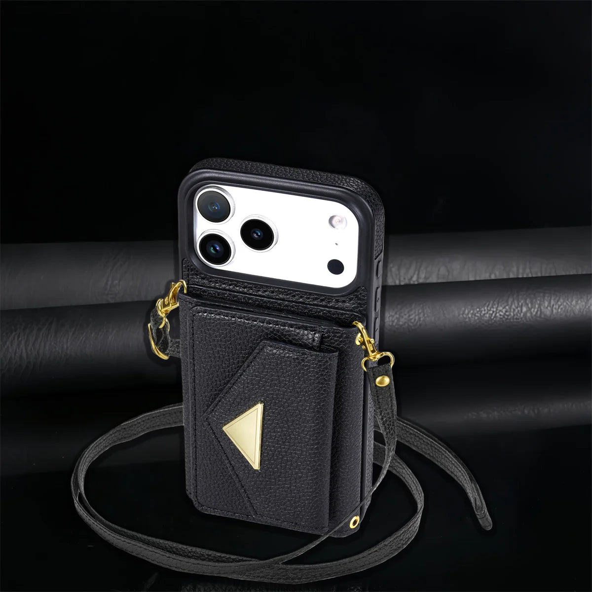 Crossbody Lanyard Leather Wallet Card Phone Case for IPhone 17 Air 16E 16 Pro Max 15 14 Plus 13 12 11 XS XR SE2020 Leather Cover