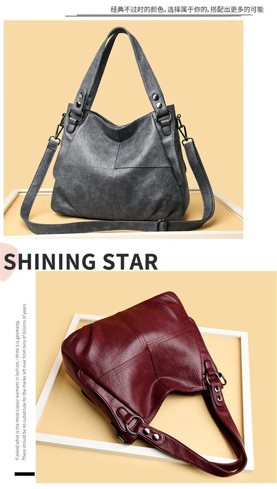 2024 Trend Large Capacity Genuine Tote Shoulder Bags Fashion Top-Handle Bag High Quality Leather Sac Casual Design Handbag Purse