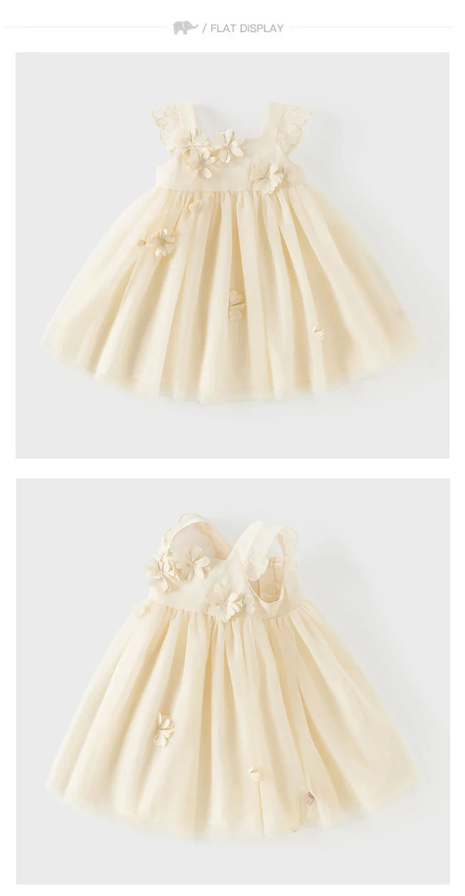Dave Bella Girls Mesh Party Princess Dress Children Embroidery Sleeveless Ball Gown Dress Sweet Wedding Birthday DB2261852