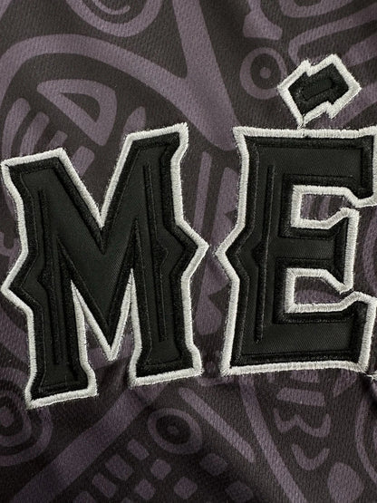 Men's Baseball Jersey Short Sleeve with "MEXICO" Embroidery Breathable Loose Fit for Casual Parties, Sports & Outdoor Activities