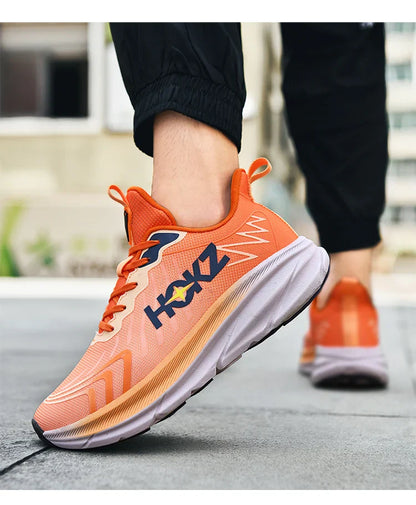 Carbon Plate Air Cushion Running Shoes for Men Soft Chunky Sneakers Women Daily Commuting Shoes Outdoor Casual Walking Shoes