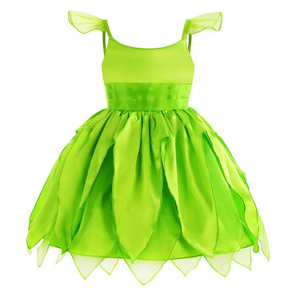 Muababy Princess Dress for Girls Aurora Belle Elsa Jasmine Cosplay Costume Party Halloween Carnival Outfit Kids 2-8Y Vestido