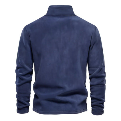 Brand Quality Thicken Warm Fleece Jacket for Men Zipper Neck Pullover Men's Sweatshirt Soft Shell Mens Jacket