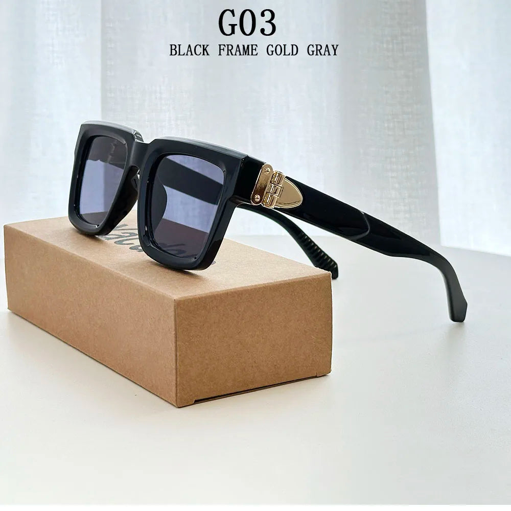2026 Square Sunglasses Women Trendy Vintage Luxury Sunglass Men Fashion Glasses Gafas De Sol Hombre Luxe Lunette Soleil Femme