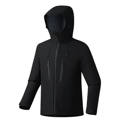 Unisex Waterproof Windbreaker Jacket - Single-Layer Raincoat for Hiking, Camping - Certified Moderate Rain Protection