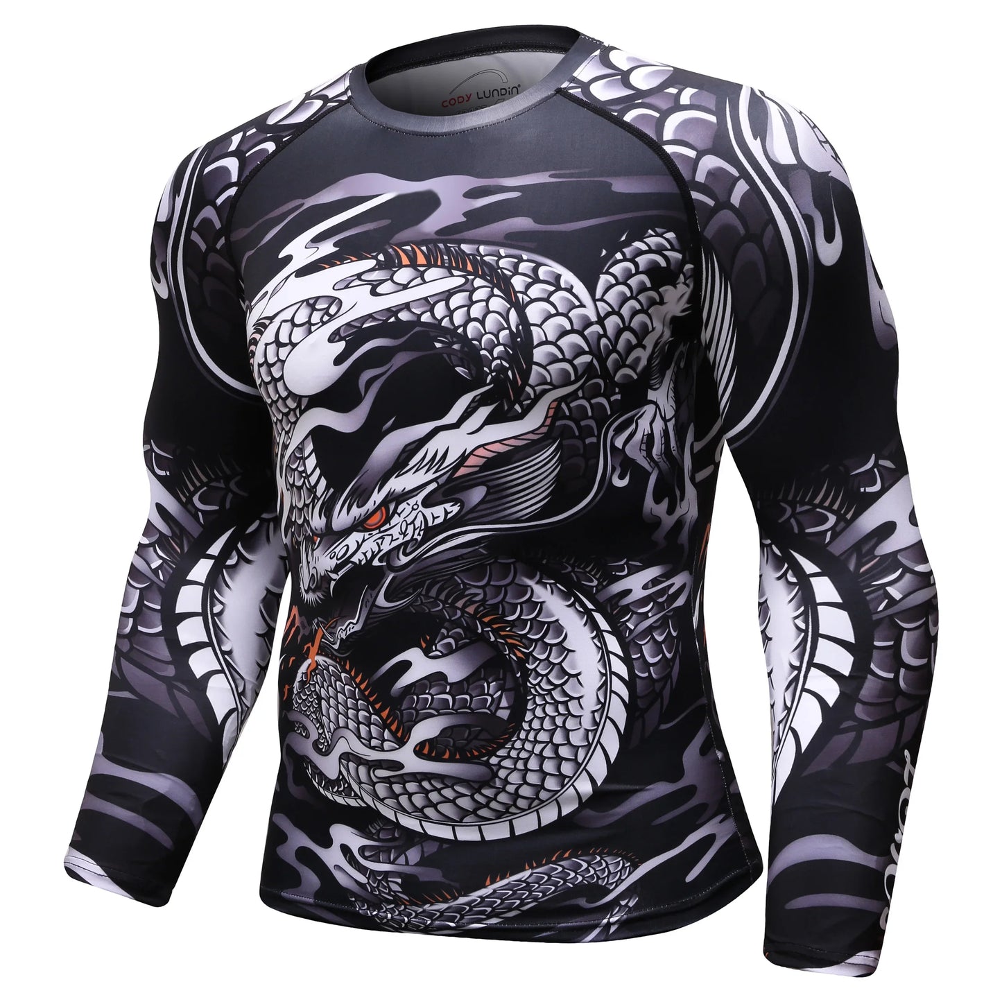 Cody Men Grappling Wear Jiu Jitsu Gi Rashguard BJJ Boxing T-shirts UPF 50+ Male Athletic Running Blouses Compression Gym Tees