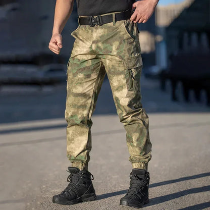 Men Camouflage Tactical Pants Camping Hiking Jogger Trousers Casual Waterproof Fashion Hunting Outdoors Casual Cargo Pants