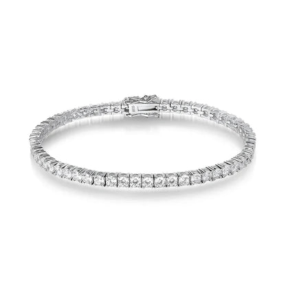 3/4/5mm Moissanite Tennis Bracelet for Women Man S925 Silver Plated 18k Gold Wedding Party Fine Jewelry with certificate
