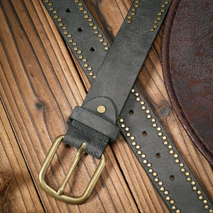 Vintage and fashion collision! PU leather alloy buckle waistband, for both men and women, to create a personalized western style