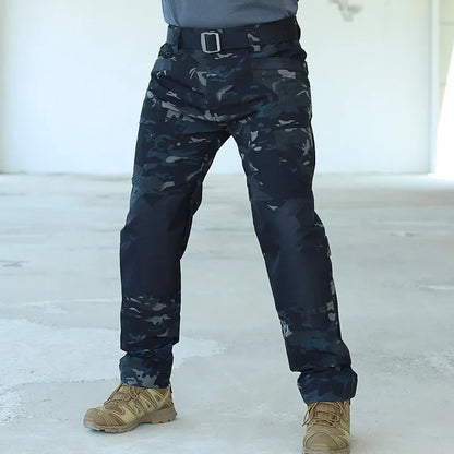 Cargo Pants Outdoor Multi-pocket Tactical Pants Ripstop Waterproof Trousers Male Wear-resistant Training Fishing Workwear Pant