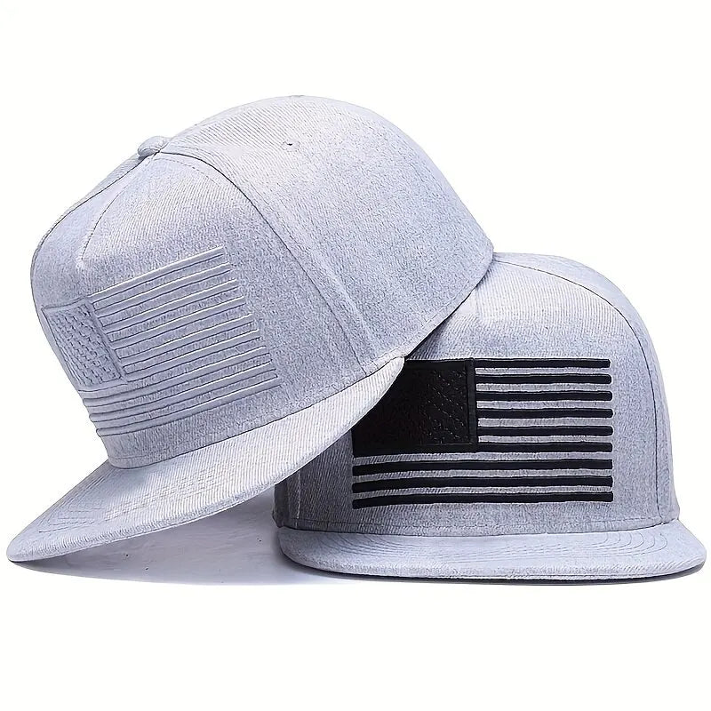 American Flag Embroidery Hip-hop Hats Outdoor Adjustable Casual Baseball Caps Sunscreen Hat
