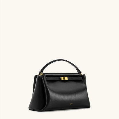 Carmen Lock Handbag 2026 New Women's Crossbody Small Square Purse Vegan Leather Top Handle Shoulder Bag for Daily Commute