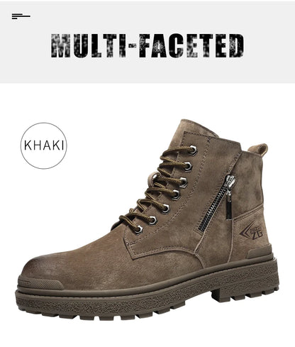 Latest 2024 Fashion Pig Skin Anti Scald Welding Shoes Indestructible Steel Toe Cap Nail Proof Men Safety Work Boots Sneakers