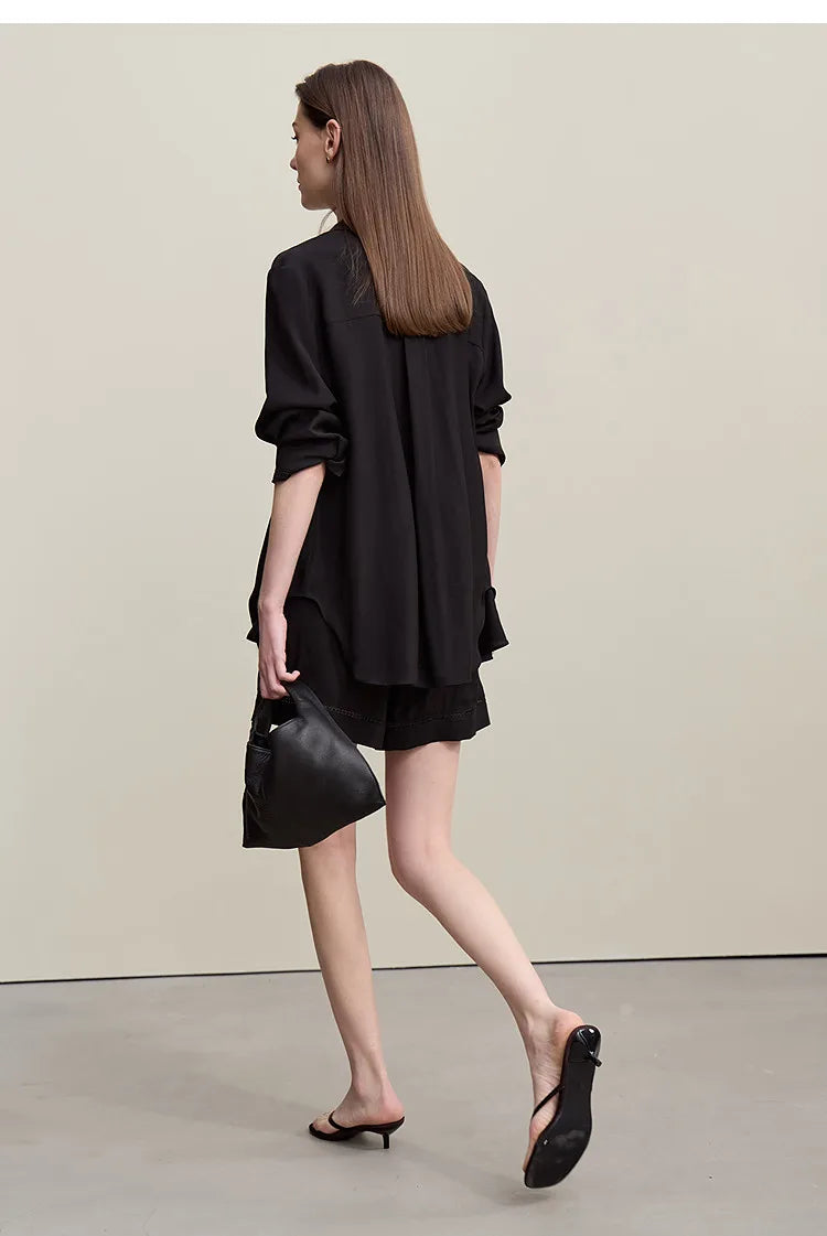 Woman Trousers 2026 Autumn New Hollow Lace Loose Shirt Separate Casual Shorts Versatile Wide-leg Women's Pants 12641014