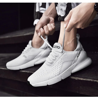 Men's Sneakers Outdoor Jogging Sport Shoes Autumn Season Women Casual Sneakers Shoes Platform Mesh Breathable Casual Shoes 36-47