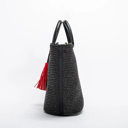 Women's Handbag 2026 Summer New Apricot Large Capacity Tote Bag Shoulder Strap Dual-Purpose Travel Vacation Beach Bag