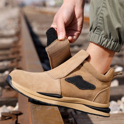Fashion 2024 Latest 10KV Heat Resistant Welding Shoes Steel Toe Cap Men Work Safety Shoes Nail Proof Anti Smashing Sneakers