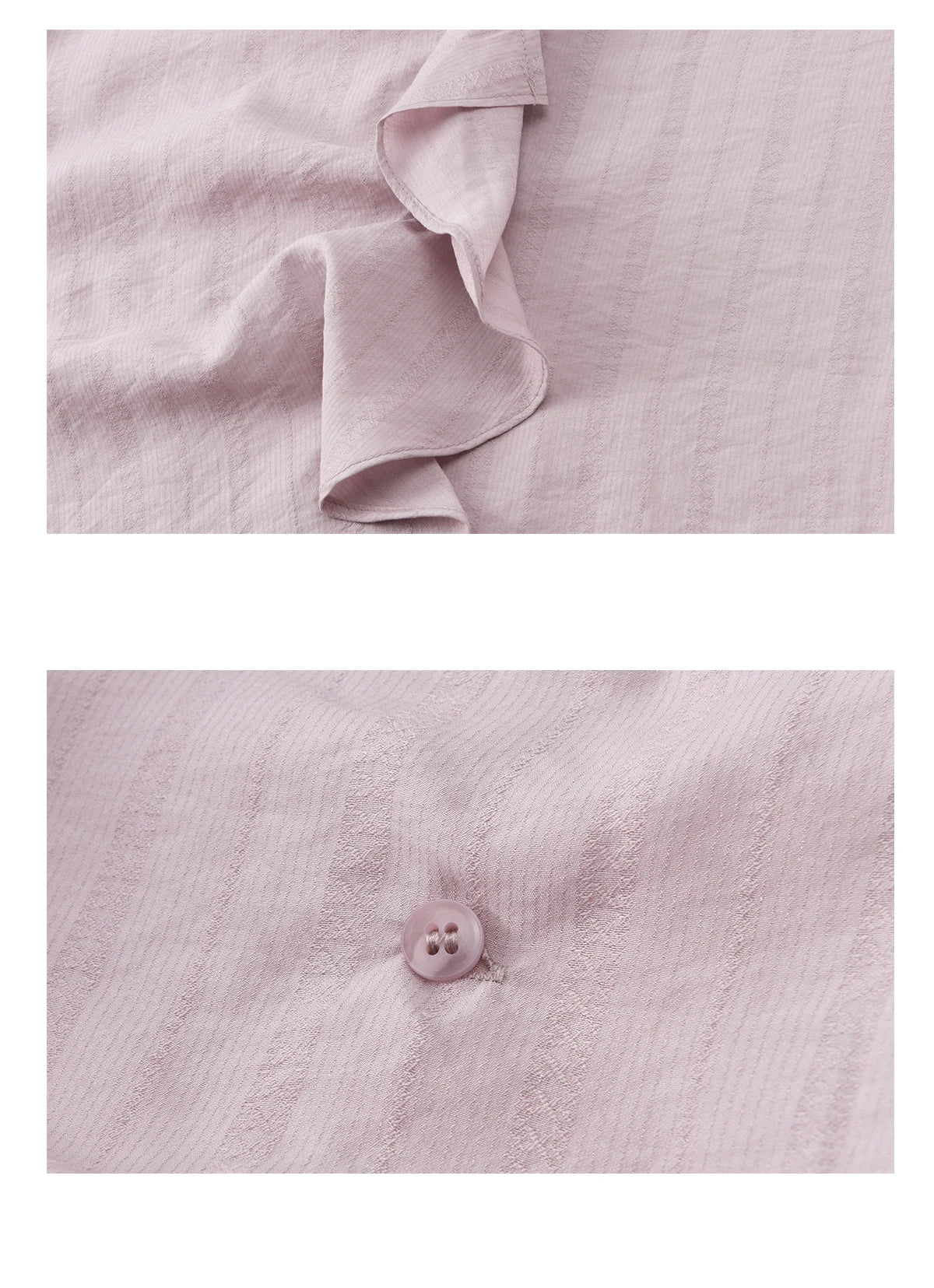 Women's Purple Sweet Shirts 2026 Spring Ribbon V-Neck Ruffled Asymmetrical Shirt Back Lace-up Waist Casual Top MXF13X2527