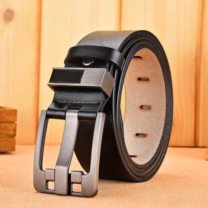 Luxury Men's Belt New Large Plus Size 100-130cm Retro Needle Buckle High Quality