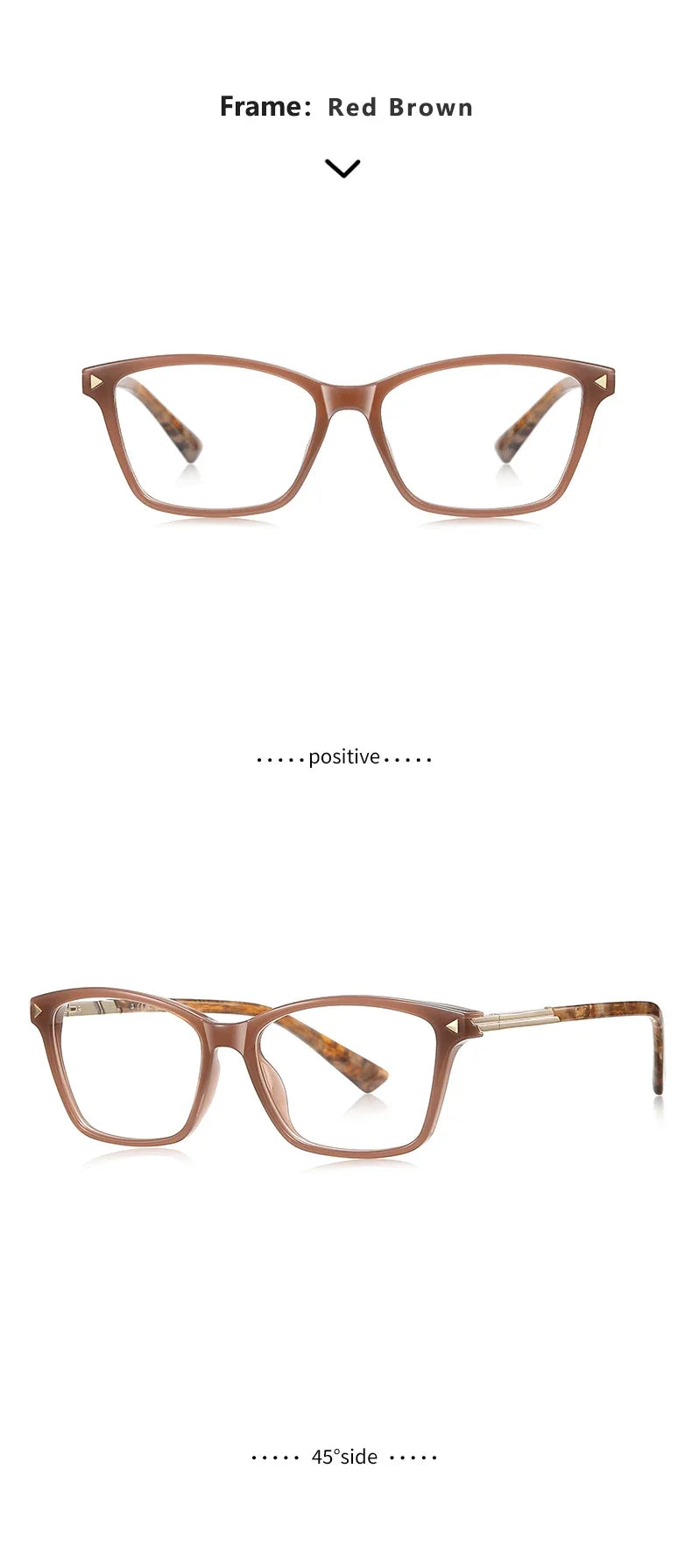 Fashion Personalized Geometric Simple Design Women's Anti-Blue Light Reading Glasses Men Customizable Prescription LS222