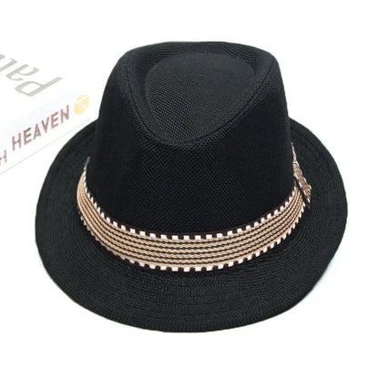 Summer Fedoras Spring and Summer Korean Party Jazz Hat Cotton Linen Top Hat  for Buchet Hat Panama Cap