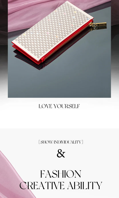 Women's Letter Rectangular Design Handbag Letter Design Card Bag Fashionable Classic Retro New
