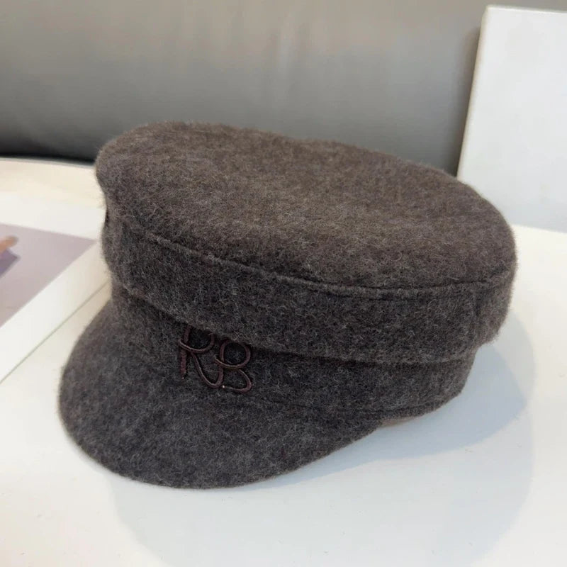 Brand Designer Baker Boy Caps New Arrival Winter Newsboy Caps Letter Flat Wool Caps