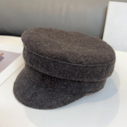 Brand Designer Baker Boy Caps New Arrival Winter Newsboy Caps Letter Flat Wool Caps