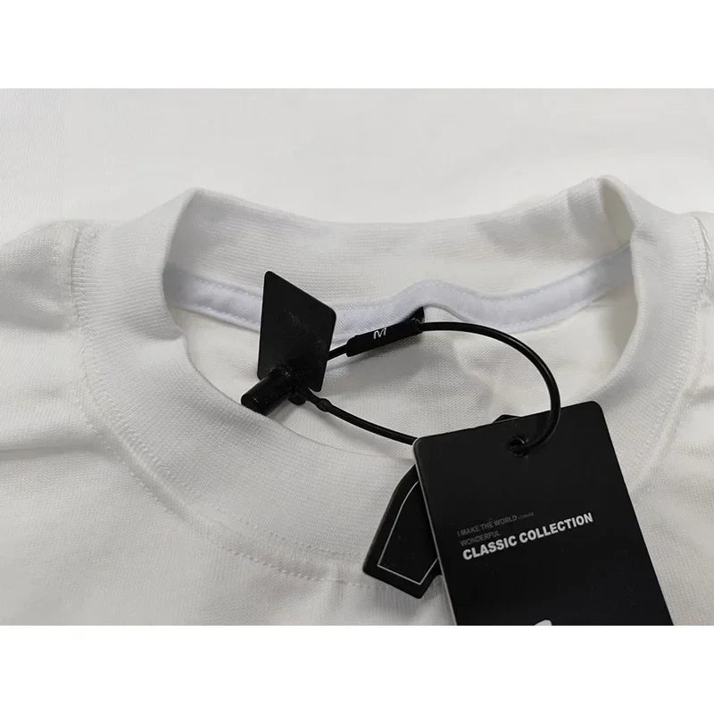 350G Cotton Heavyweight Small Neck T-shirts Men Solid Color Male Short-sleeved T-shirt High Quality Loose Shirts Casual T Shirts