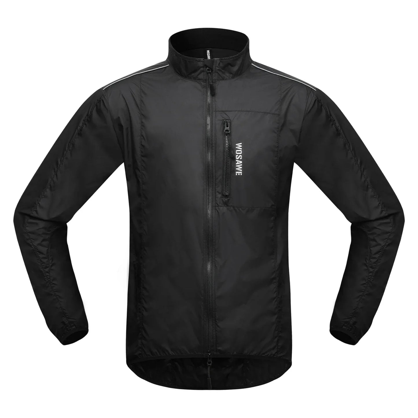 Men Windproof Water-repellent Reflective Cycling Jacket MTB Bicycle Long Sleeve Windbreaker Bike Coat Jersey